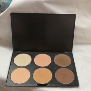 Professional Contour Pressed Powder Palette - Cream, Tan, Brown Shades 6 shades